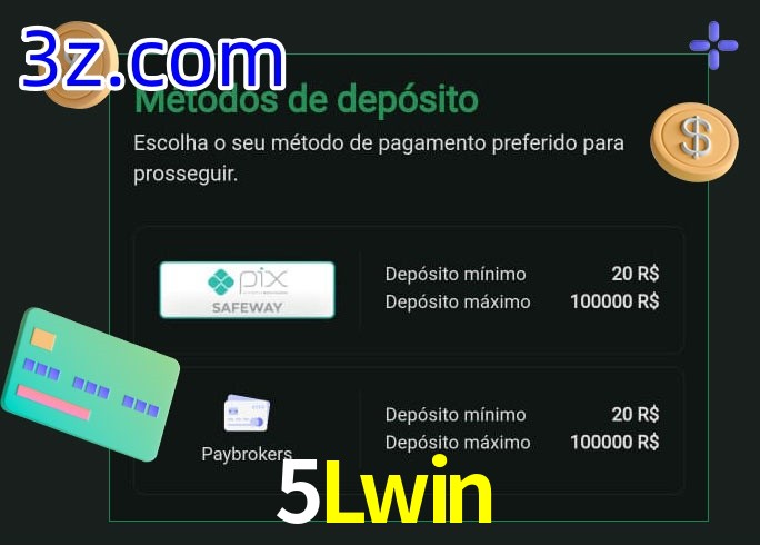 O cassino 5Lwin oferece uma grande variedade de métodos de pagamento
